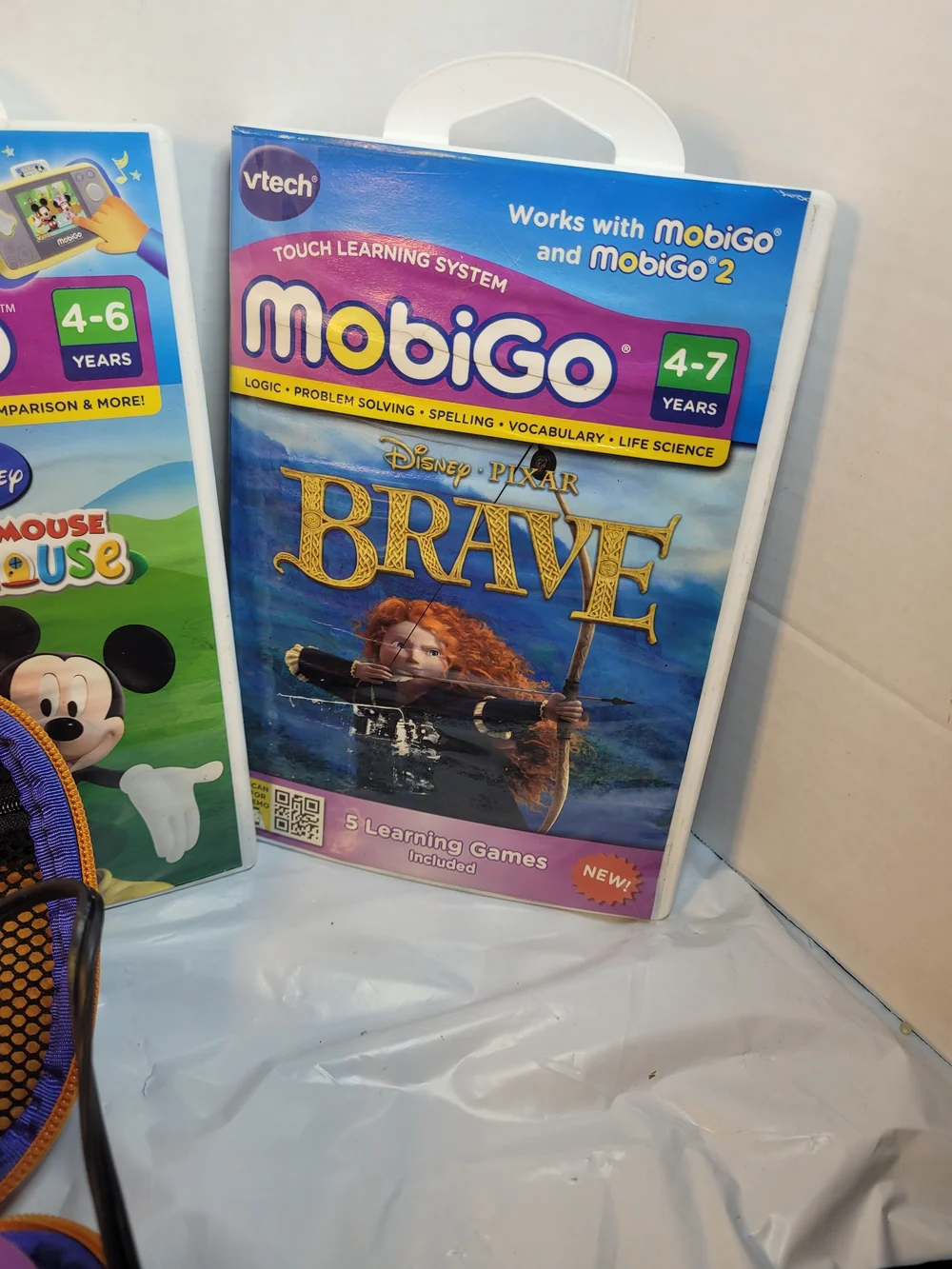 Vtech Pink MobiGo And 4 Games 2 Chargers (W)